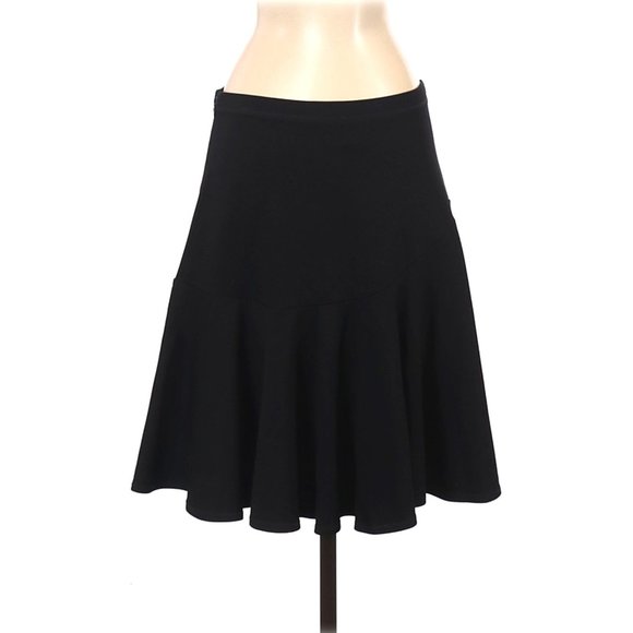 CABI #3098 Black Ponte Fit+Flare Skater Skirt sz 8 - Picture 5 of 10